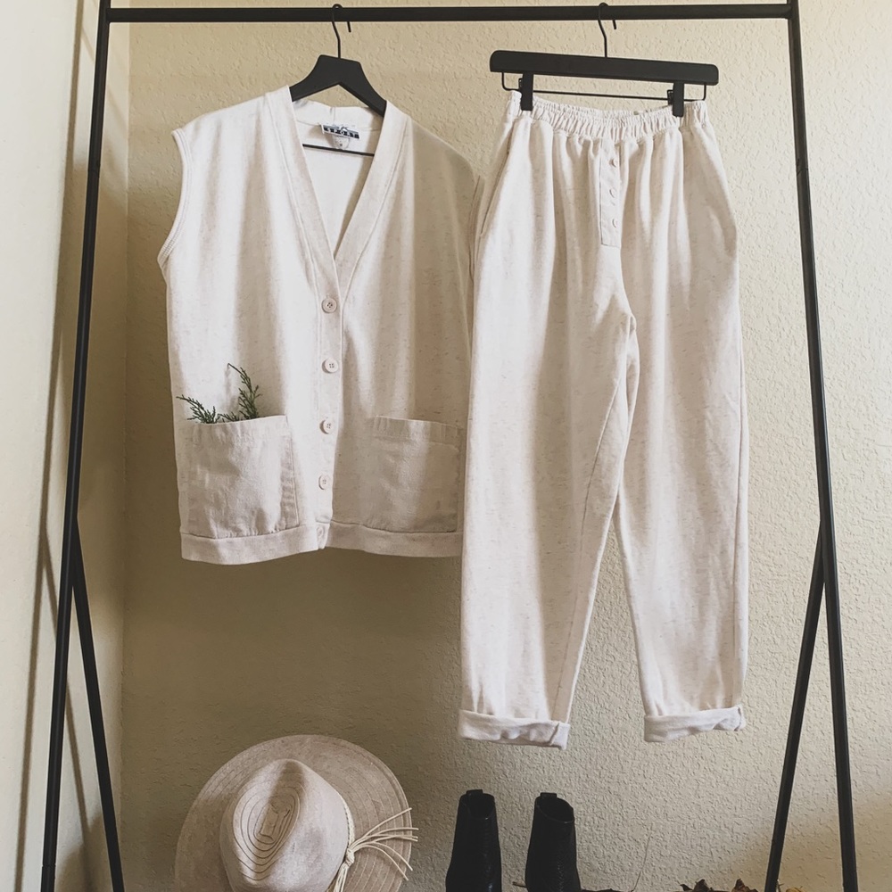 Vintage SK Sport Sweat Pant Lounge Set Medium
